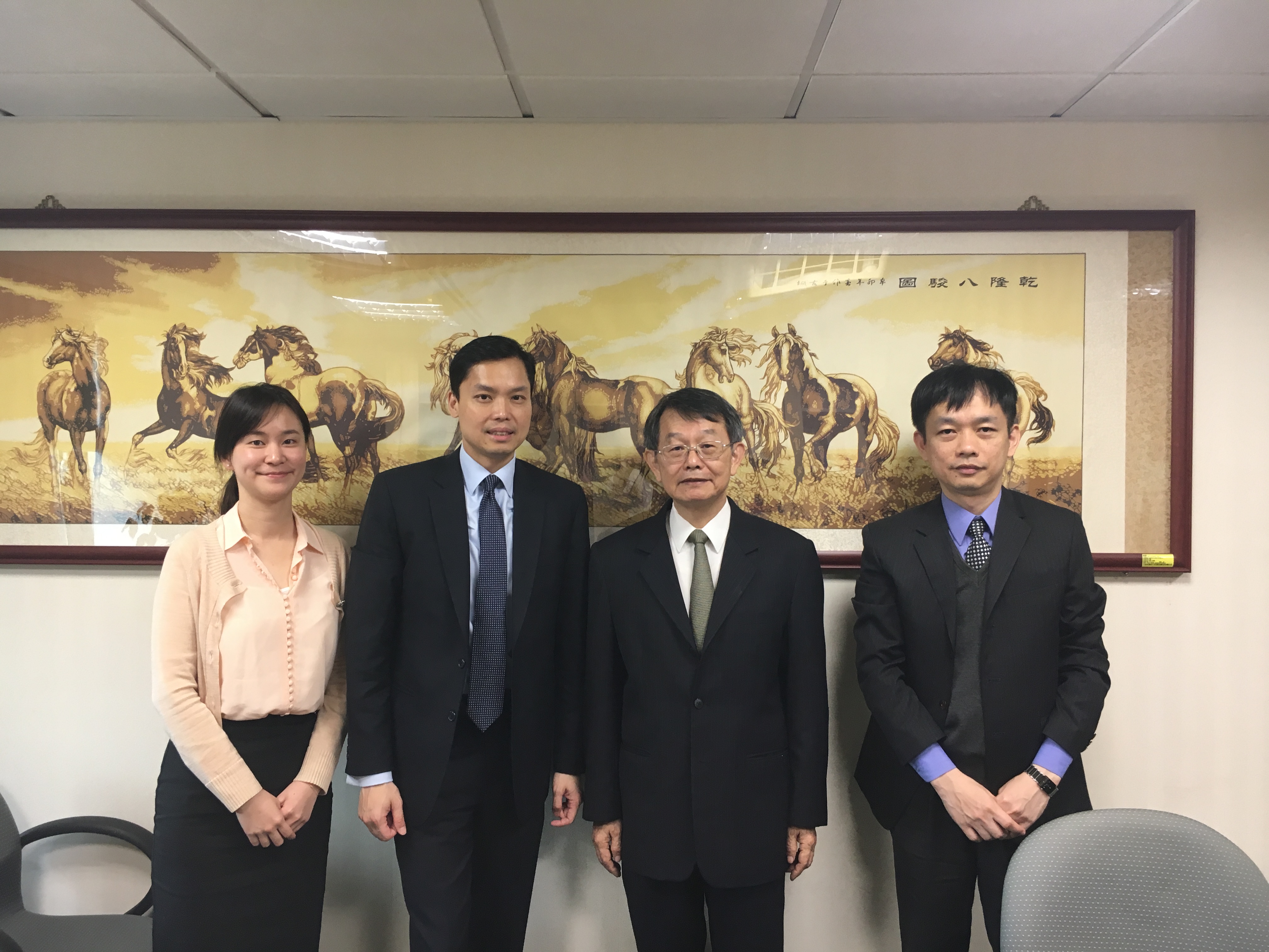 David Lum, Attaché, IRS Criminal Investigation, US Consulate Hong Kong, visited Department of International and Cross-Strait Legal Affairs, MOJ, to exchange views on mutual legal assistance, the mechanism of information exchange and interflow between Taiwan and USA on Feb. 19, 2019